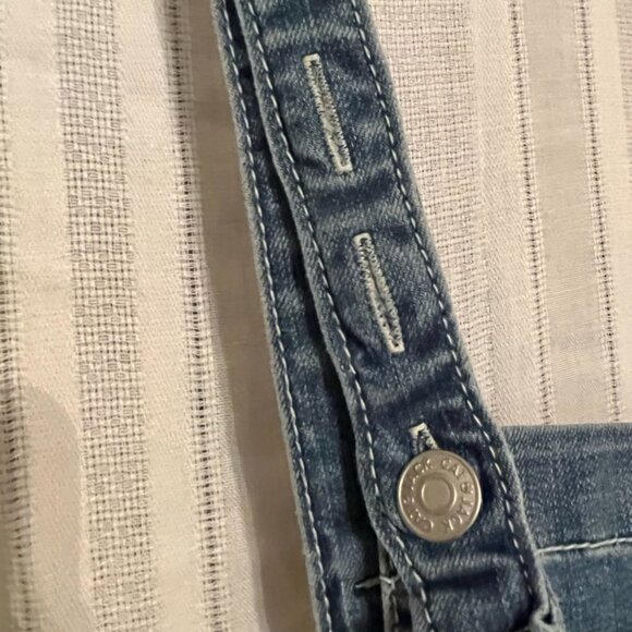 Cat Jack Jean Overalls Kid L Blue Straight Leg Western Neutral Concert Farm 80s - Picture 8 of 13